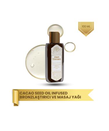glam therapy Velvet Touch Cacao Seed Oil Infused Bronzing & Massage Oil 100 ml Cocoa Seed & Carrot Oil