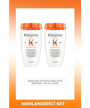 Kerastase Nutritive Bain Satin Riche Intense Moisturizing Shampoo 250 ml 2 Pieces