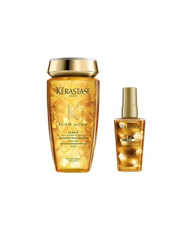 Kerastase Shine Shampoo - Le Bain 250 ml + Elixir Care Oil 50 ml