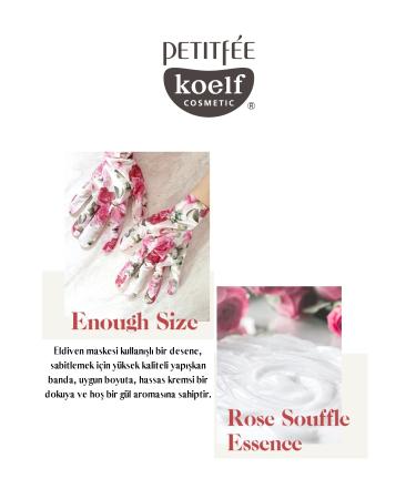 koelf Petitfee Kolef Rose Petal Satin Glove Type Hand Mask 16ml - Buy Online on GoSupps.com