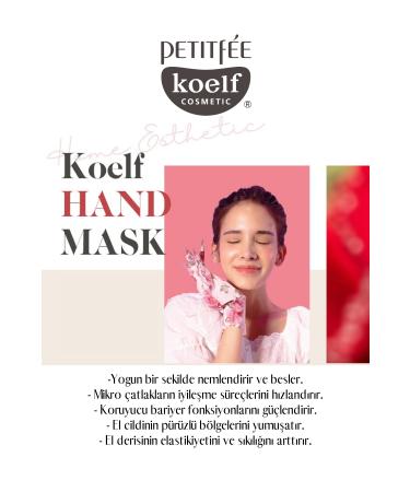 koelf Petitfee Kolef Rose Petal Satin Glove Type Hand Mask 16ml - Buy Online on GoSupps.com