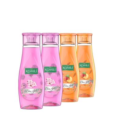 Komili Peach Dream & Flower Therapy Advantageous Shower Gel Set - 4 X 500 ML - Buy Online on GoSupps.com