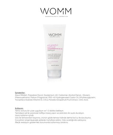 Womm Pink Grapefruit Peeling Gel - Enzyme Peeling / Pore Cleansing Effect - Buy Online on GoSupps.com
