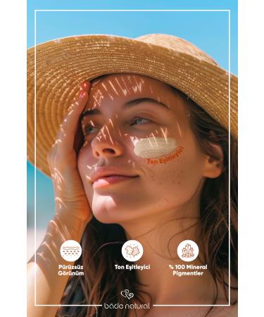 Bade Natural 50 Spf Tinted Sunscreen Milk 30 ml - Buy Online on GoSupps.com