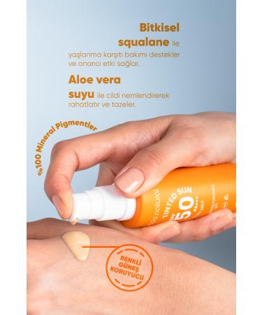 Bade Natural 50 Spf Tinted Sunscreen Milk 30 ml - Buy Online on GoSupps.com