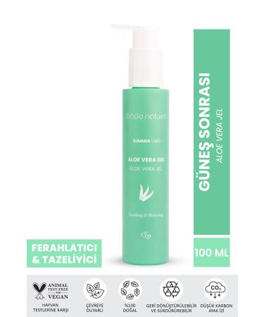 Bade Natural Aloe Vera Gel After Sun Moisturizer 0 Natural 100 ml
