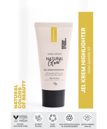 Bade Natural Gel Cream Highlighter Gold Sparkle 03 0 Natural