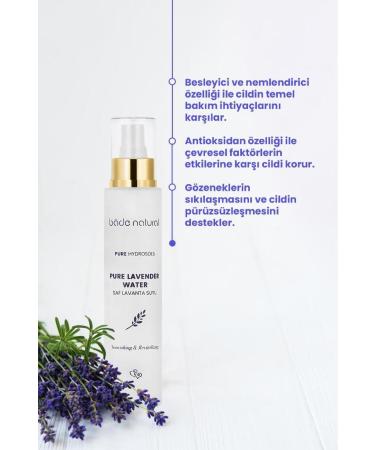 Bade Natural Lavender Water 0 Natural And Pure Refreshing And Nourishing Effective Tonic 100 ml - Buy Online on GoSupps.com