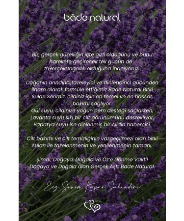 Bade Natural Lavender Water 0 Natural And Pure Refreshing And Nourishing Effective Tonic 100 ml - Buy Online on GoSupps.com