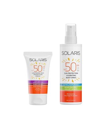 SOLARIS Anti-Spot Sunscreen Cream Spf 50 (50 ML) and Sunscreen Cream Spray Spf 50 High Protection