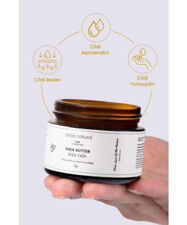 Bade Natural Shea Butter Cold Pressed 0 Pure 50 ml - Buy Online on GoSupps.com