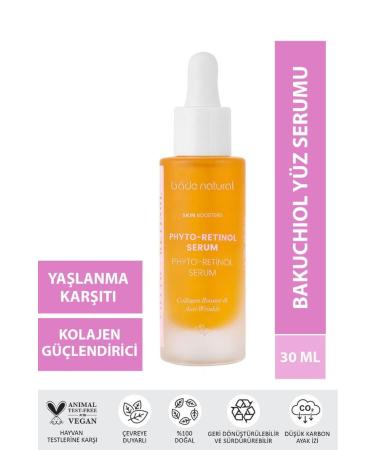 Bade Natural Bakuchiol Phyto Retinol Face Serum Anti-Aging and Anti-Wrinkle 30 Ml
