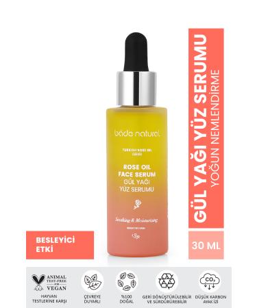Bade Natural Rose Oil Relaxing and Antioxidant Face Serum 30 ml