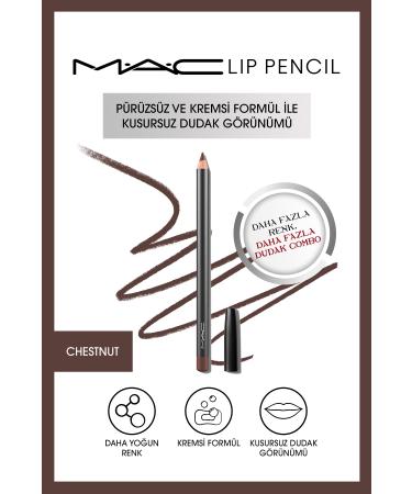 Mac Creamy Permanent Lip Pencil - Lip Pencil - Chestnut 1.45 G
