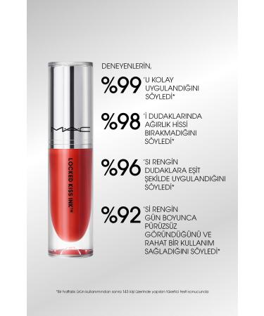 Mac Locked Kiss Ink 24 Hour Waterproof Liquid Matte Lipstick - Emphatic 4 ml - Buy Online on GoSupps.com
