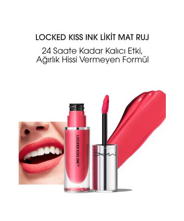 Mac Locked Kiss Ink 24hr Gracious 24 Hour Lasting Liquid Matte Lipstick 4 Ml.