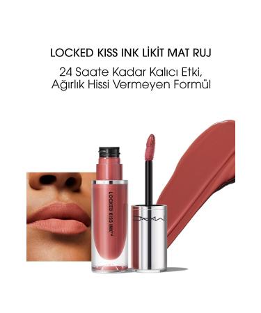Mac LOCKED K SS INK 24HR LIQUID MATTE LIPSTICK - BODAC OUS - 4 ML DEMBA4647