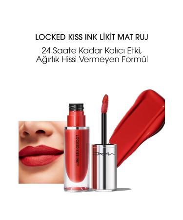Mac Locked Kiss Ink 24hr Liquid Matte Lipstick - Doyenne - 4ml - New Series_