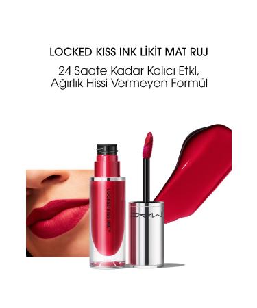 Mac Locked Kiss Ink 24hr Liquid Matte Lipstick - Gossip - 4ml PSSNS602
