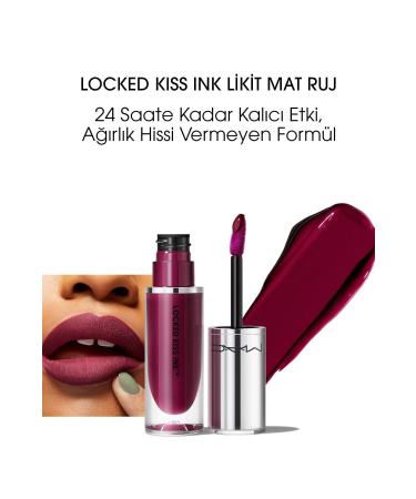 Mac Locked Kiss Ink 24hr Liquid Matte Lipstick - 4ml ...Fruitful -