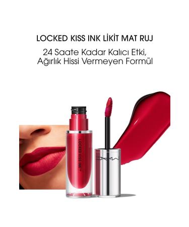 Mac LOCKED K SS INK INTENSE P GMENT 24HR LIQUID MATTE LIPSTICK - GOSS P - 4ML DEMBA1600