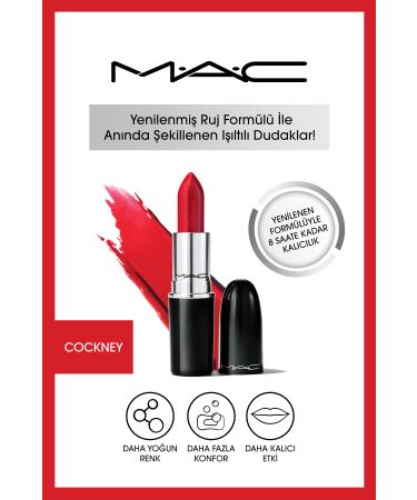 Mac Lustreglass Sheer-shine Lipstick- Cockney 773602610013