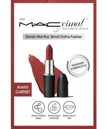 Mac M A CXIMAL MATTE LIPSTICK-AVANT GARNET-LONG LASTING NOURISHING EFFECTIVE LIPSTICK 3.5 G DEMBA3615
