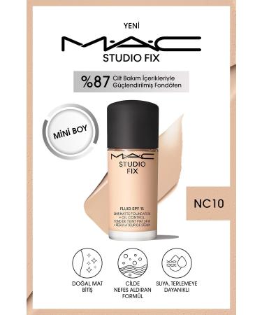 Mac Skin Breathing Hyaluronic Acid Mini Matte Foundation SPF 15 -NC10 15 ml Passi.3168