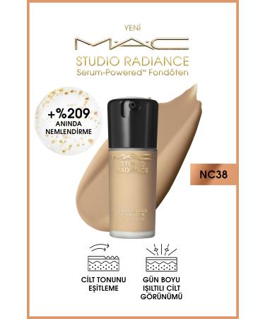Mac Studio Radiance Serum-powered Luminous Finish Skin Care Foundation - NC38 - 30ml