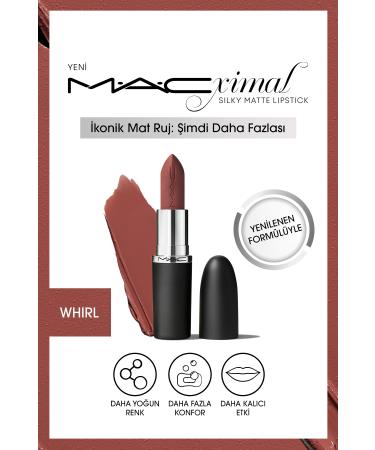 Mac XIMAL Silky Matte Lipstick-Whirl-Intense Color Moisturizing Lipstick 3.5 g