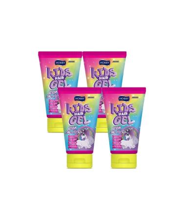 Hobby Kids Hair Gel Unicorn 150 Ml X 4