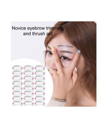 Malinka 24pcs Reusable Eyebrow Stencil Shaper Makeup Kit Cosmetic Eyebrow Stencils - Buy Online on GoSupps.com