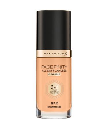 Max Factor Foundation - FaceFinity All Day Flawless Foundation 62 Warm Beige 3614227923409