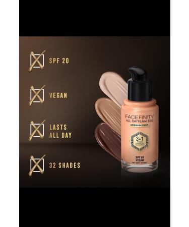 Max Factor Foundation Facefinity Foundation All Day Flawless 77 Soft Honey - Buy Online on GoSupps.com