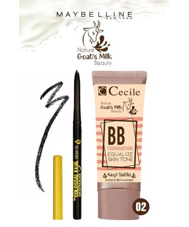 Maybelline New York Kajal Pencil + Goat Milk BB 02 Makeup Set