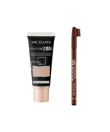 Mcellyn Touch Me Matte Foundation + Eyebrow Pencil 2