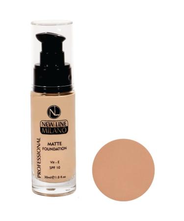 NEWLINE Milano Matte Glass Bottle Foundation 02 - 30 ml