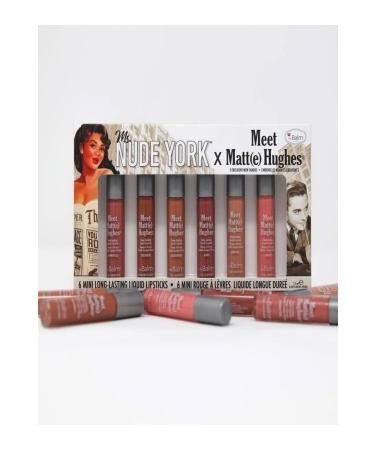 the balm Meet Matte Hughes 6-Piece Lipstick Set Travel Size LIQUID MATTE LIPSTICK 1.2 ML Lipsticks