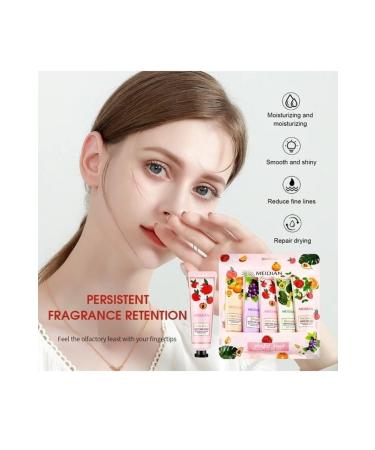 MEIDIAN 5 Piece Fruit Scented Hand Cream Set | 5 Pieces 30 gr