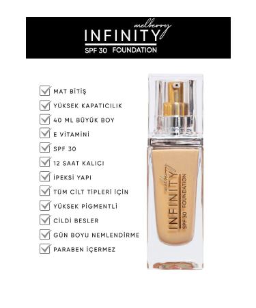 Melberry Infinity Foundation Large Size 40 ml Foundation Light - Buy Online on GoSupps.com
