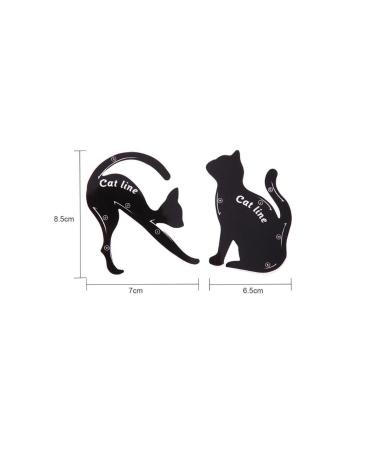Melien 2 Cat Pro Eyeshadow Cosmetic Makeup Tool Eyeliner Eyebrow Stencils Shaper Model - Buy Online on GoSupps.com