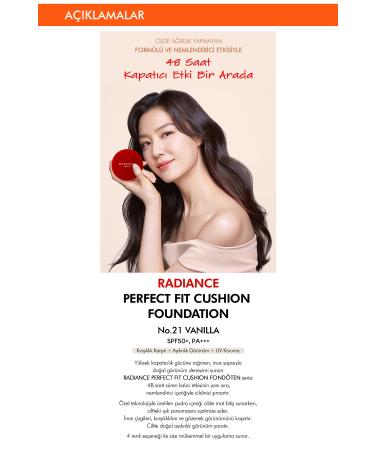 Missha 48 Hours Lasting Matte Finish SPF50 Cushion Foundation Radiance Perfect Fit Cushion FoundationNo21Vanilla - Buy Online on GoSupps.com