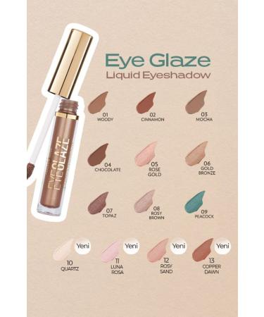 Golden Rose Eye Glaze Liquid Eyeshadow No: 03 Mocha - Liquid Eyeshadow - 8691190509118