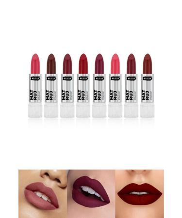 MUJGAN 8-Piece Matte Lipstick Set