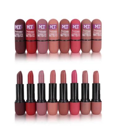 MUJGAN Matte 8-Piece Lipstick Set