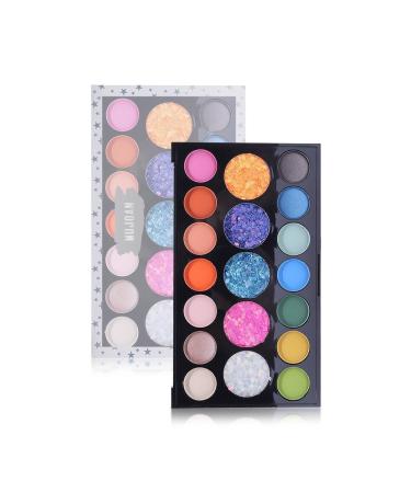 MUJGAN Music Festival 19 Glitter and Matte Eyeshadow Palette No:2