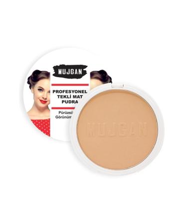 MUJGAN Professional Single Matte Makeup Powder Medium Tone No:2