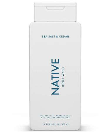 Native Sea Salt & Cedar Body Wash 532ML
