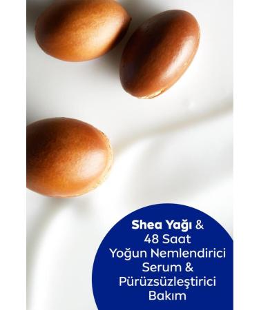 NIVEA Smoothing Hand and Body Care Cream 400ml 48 Hour Moisturizing Serum Shea Butter Dry Skin - Buy Online on GoSupps.com