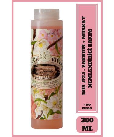 Nesti Dante Dolce Vivere Roma Shower Gel 300ml | Antioxidant & Moisturizing | Oleander Nutmeg Extract